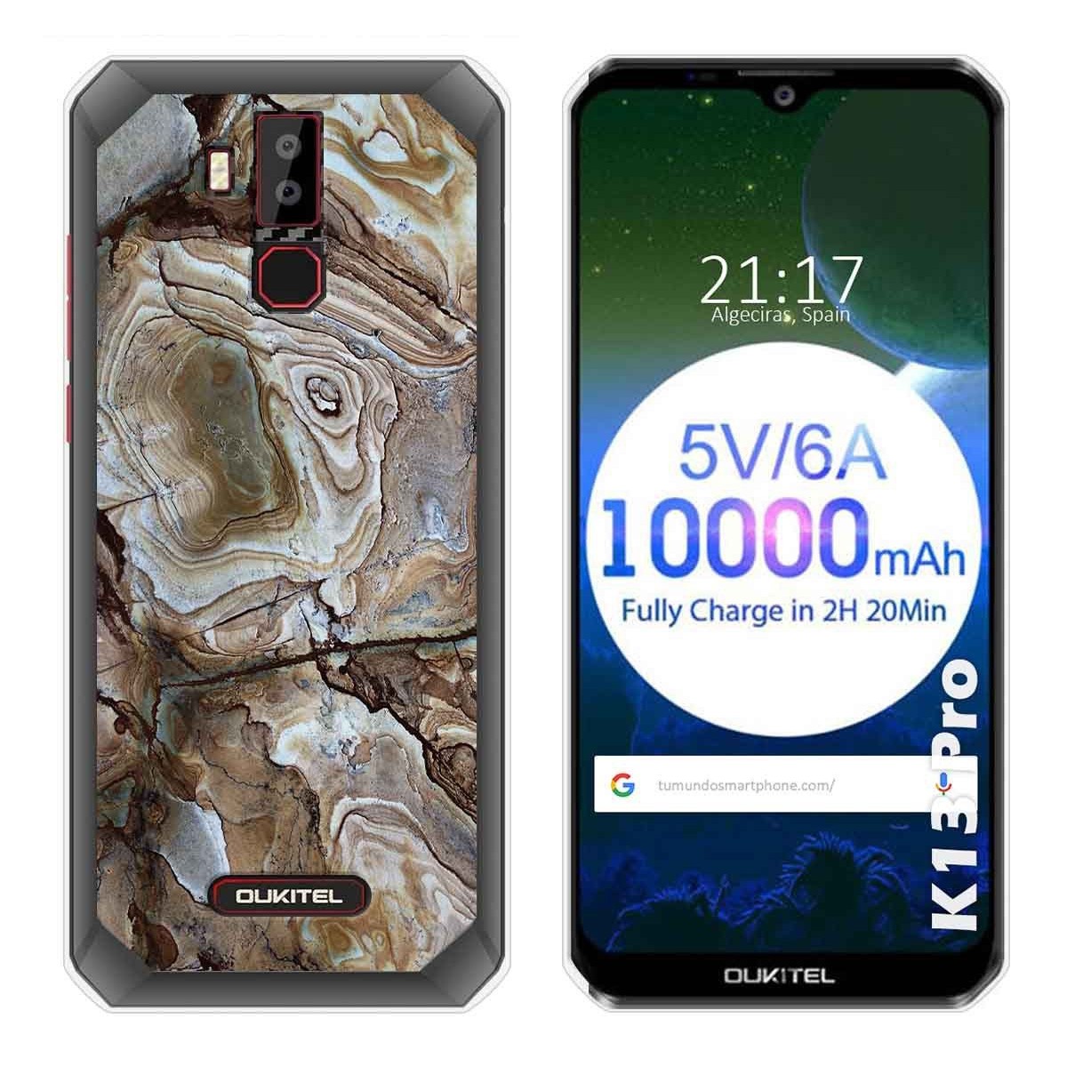 Funda Gel Tpu para Oukitel K13 Pro diseño Mármol 14 Dibujos
