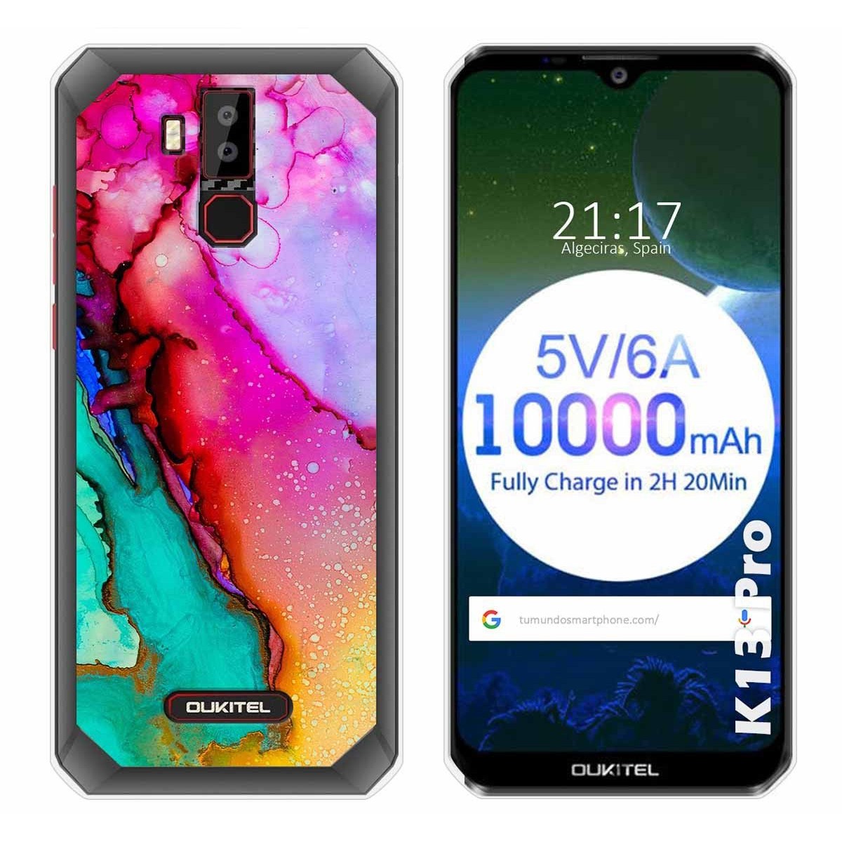 Funda Gel Tpu para Oukitel K13 Pro diseño Mármol 15 Dibujos