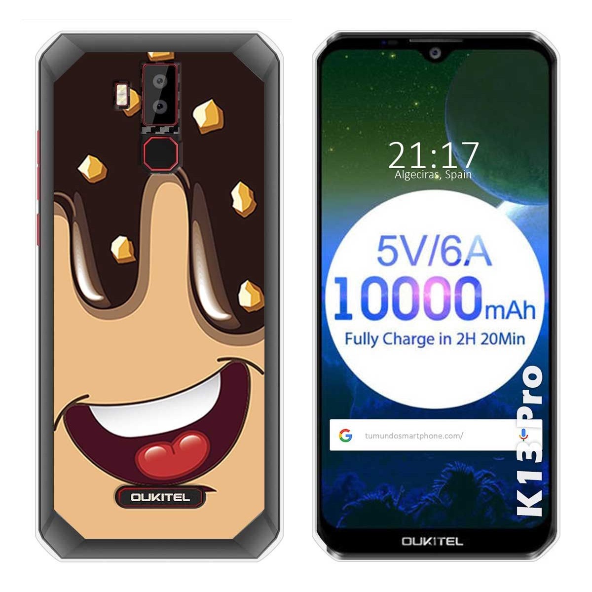 Funda Gel Tpu para Oukitel K13 Pro diseño Helado Chocolate Dibujos