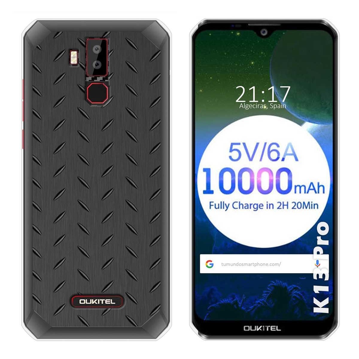 Funda Gel Tpu para Oukitel K13 Pro diseño Metal Dibujos