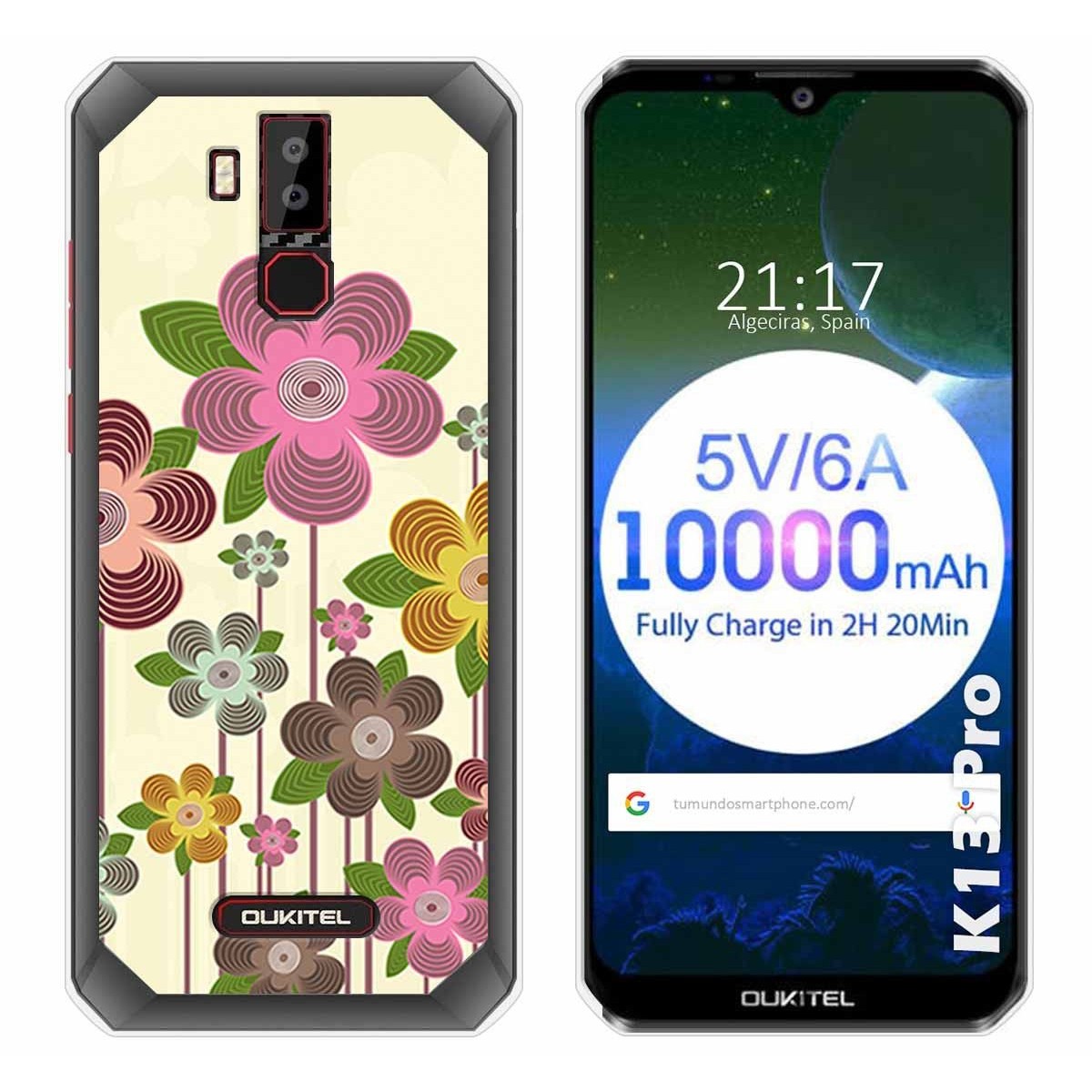 Funda Gel Tpu para Oukitel K13 Pro diseño Primavera En Flor Dibujos