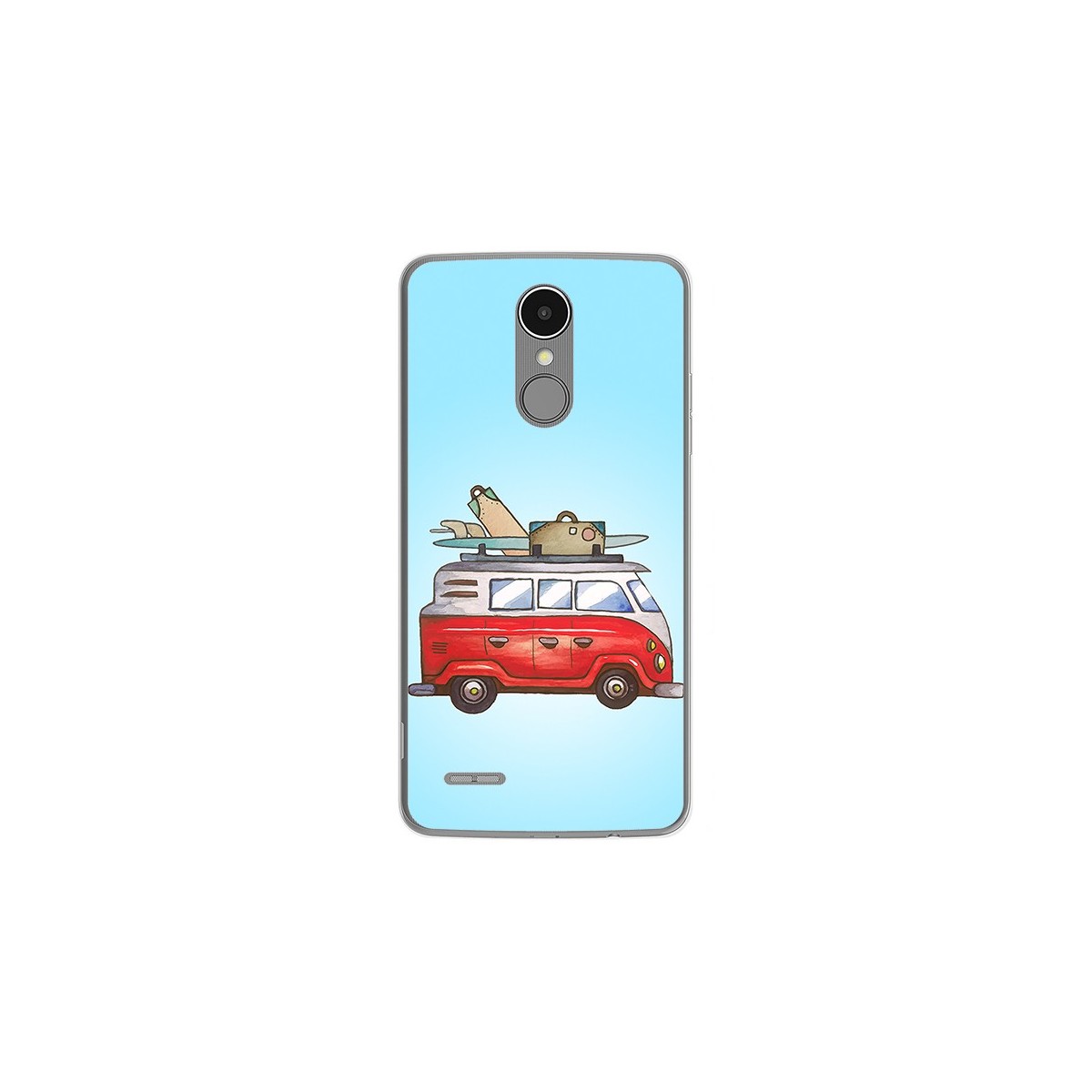 Funda Gel Tpu para Lg K4 2017 / K8 2017 Diseño Furgoneta Dibujos
