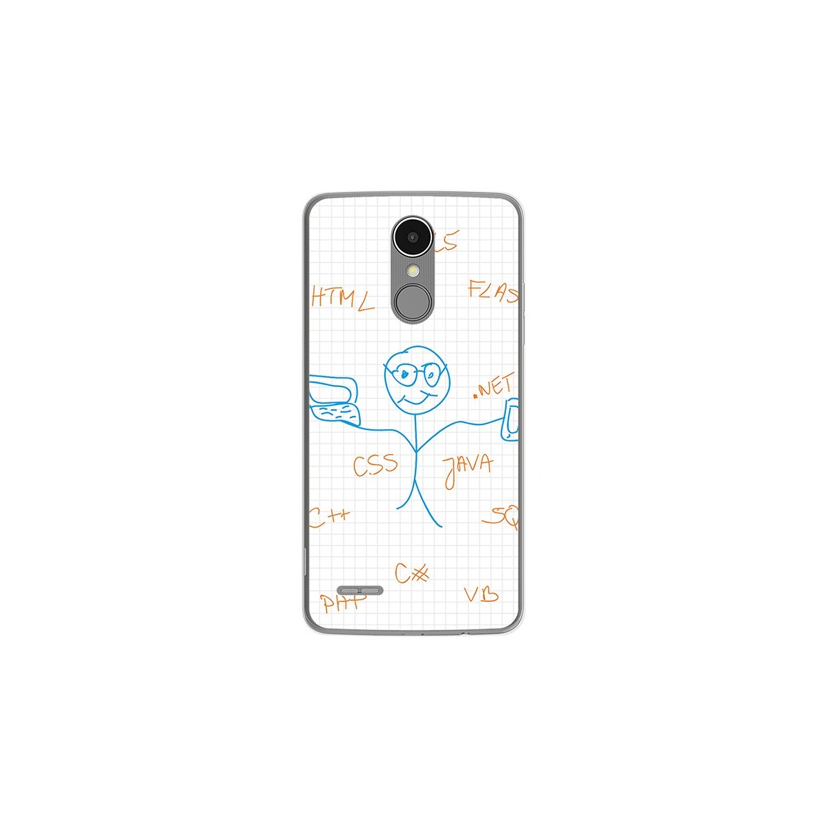 Funda Gel Tpu para Lg K4 2017 / K8 2017 Diseño Informatico Dibujos