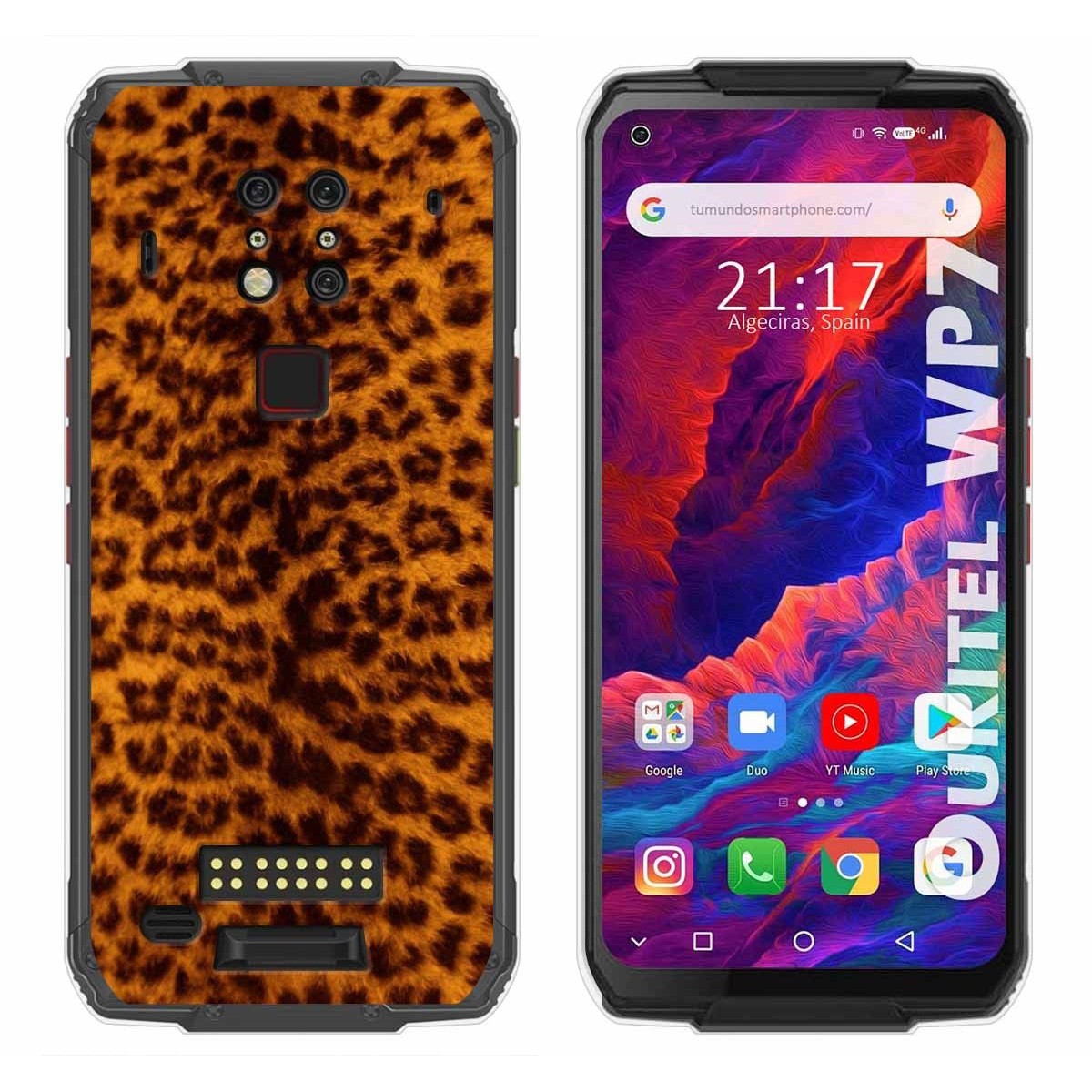 Funda Gel Tpu para Oukitel Wp7 diseño Animal 03 Dibujos