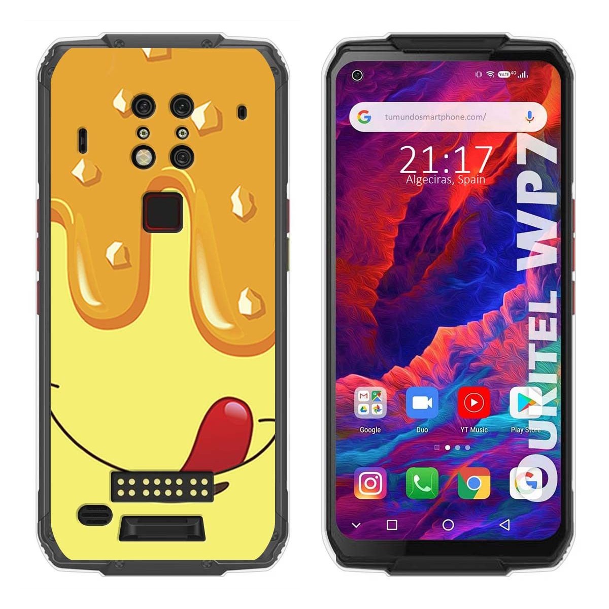 Funda Gel Tpu para Oukitel Wp7 diseño Helado Vainilla Dibujos