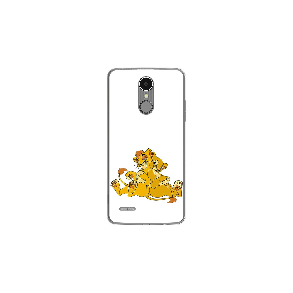 Funda Gel Tpu para Lg K4 2017 / K8 2017 Diseño Leones Dibujos