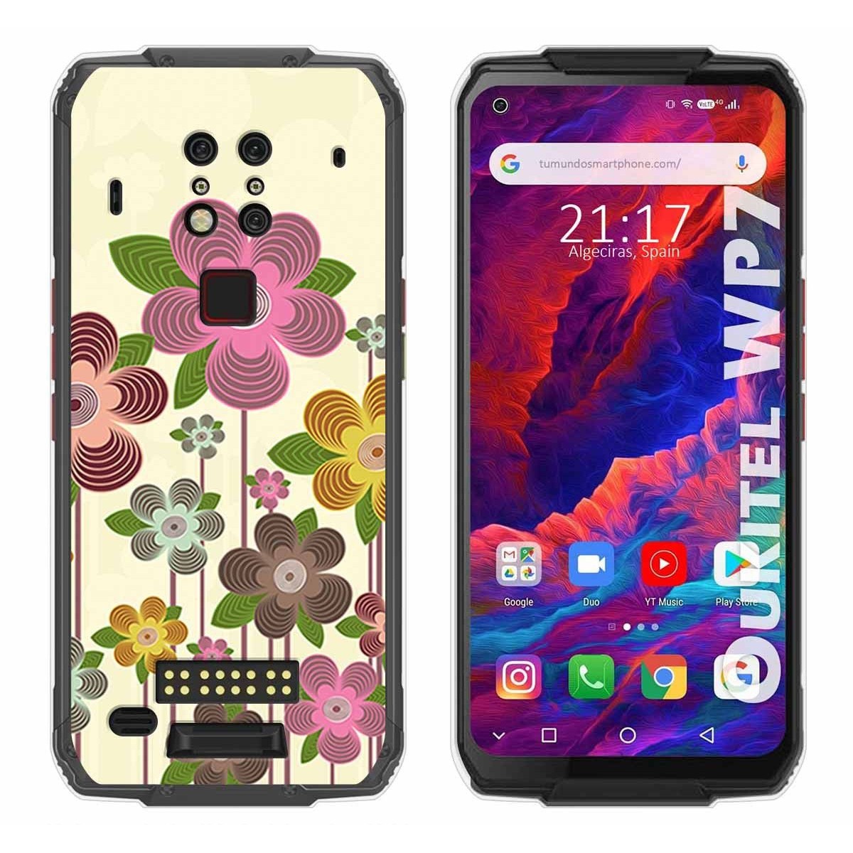 Funda Gel Tpu para Oukitel Wp7 diseño Primavera En Flor Dibujos