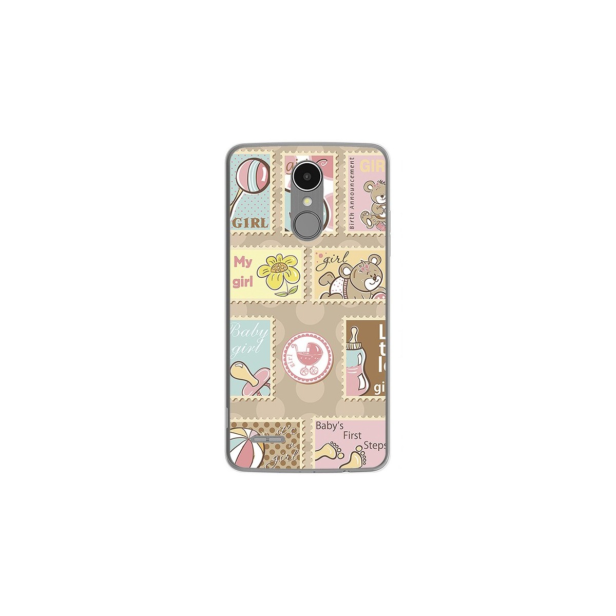 Funda Gel Tpu para Lg K4 2017 / K8 2017 Diseño Sellos Dibujos