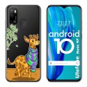 Funda Gel Transparente para Ulefone Armor Note 9P diseño Jirafa Dibujos