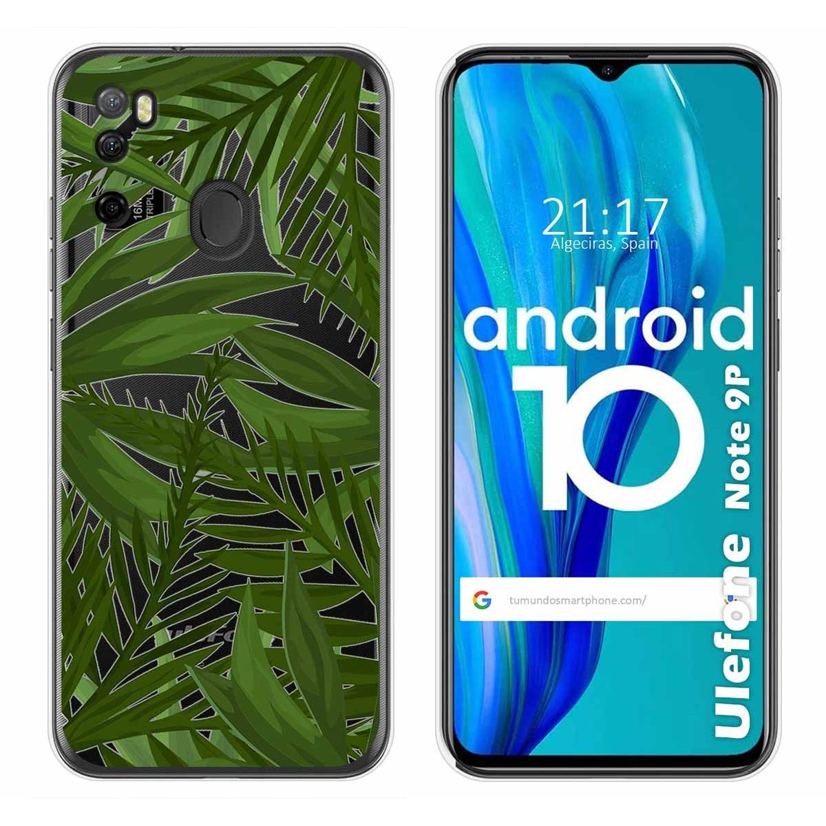 Funda Gel Transparente para Ulefone Armor Note 9P diseño Jungla Dibujos