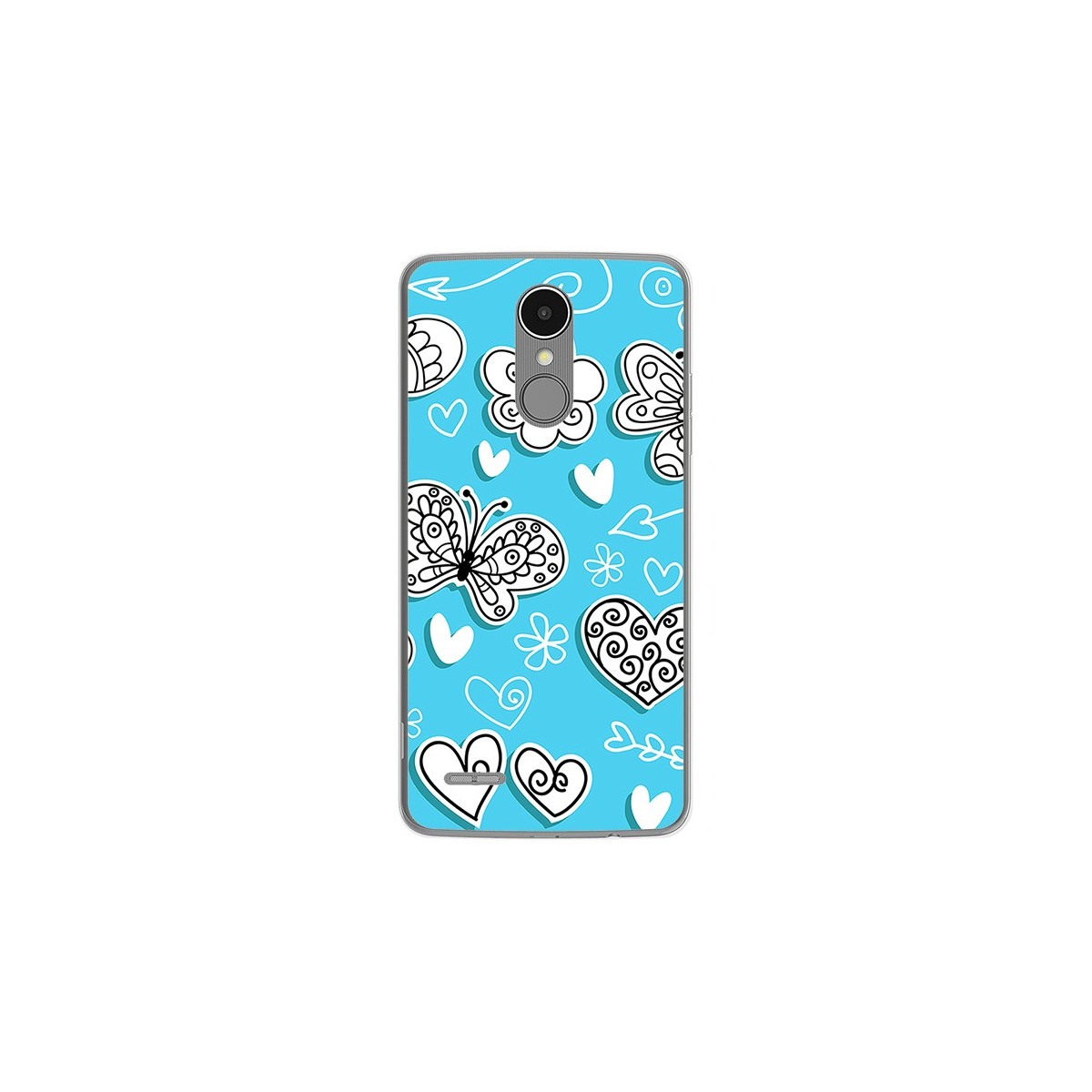 Funda Gel Tpu para Lg K4 2017 / K8 2017 Diseño Mariposas Dibujos