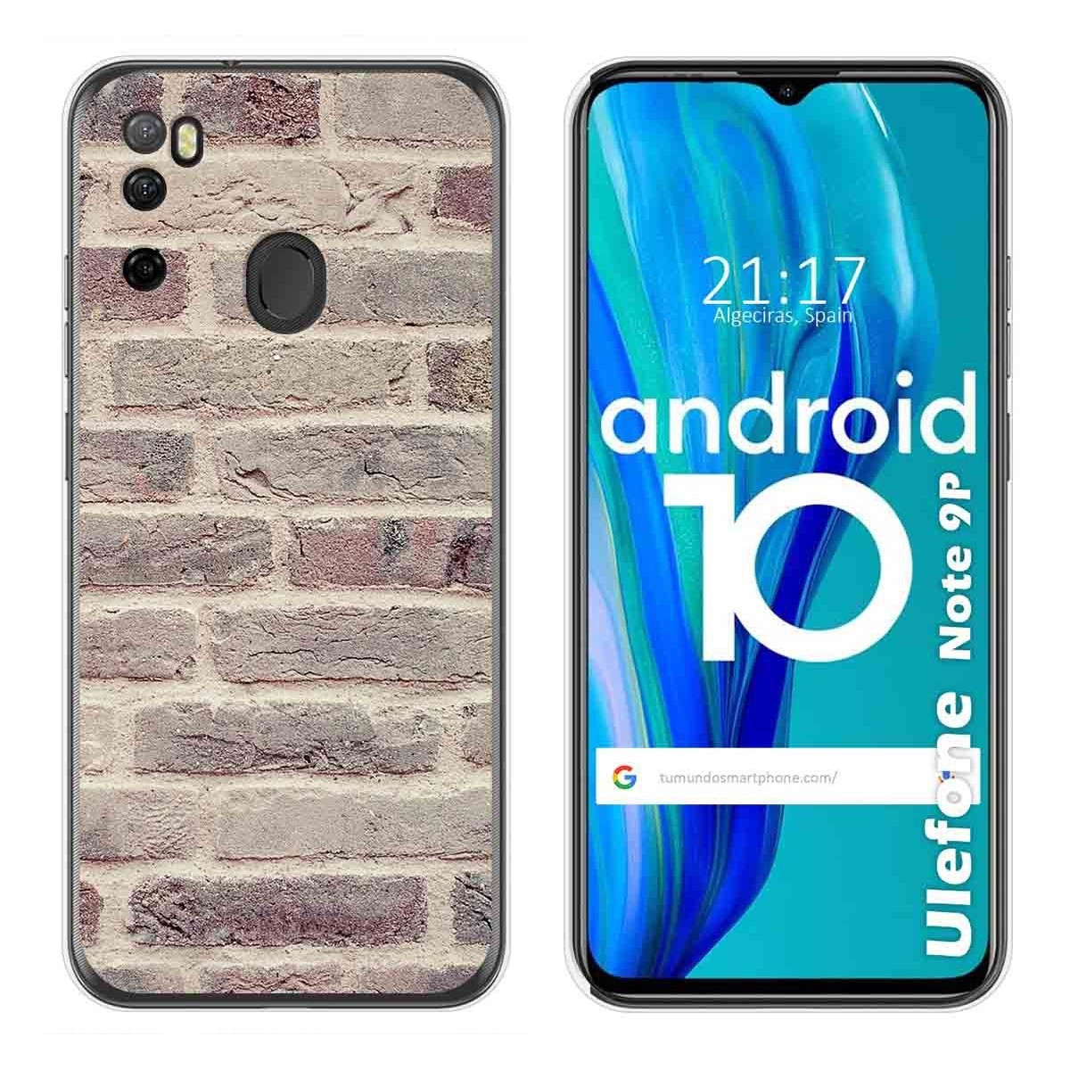 Funda Gel Tpu para Ulefone Armor Note 9P diseño Ladrillo 01 Dibujos