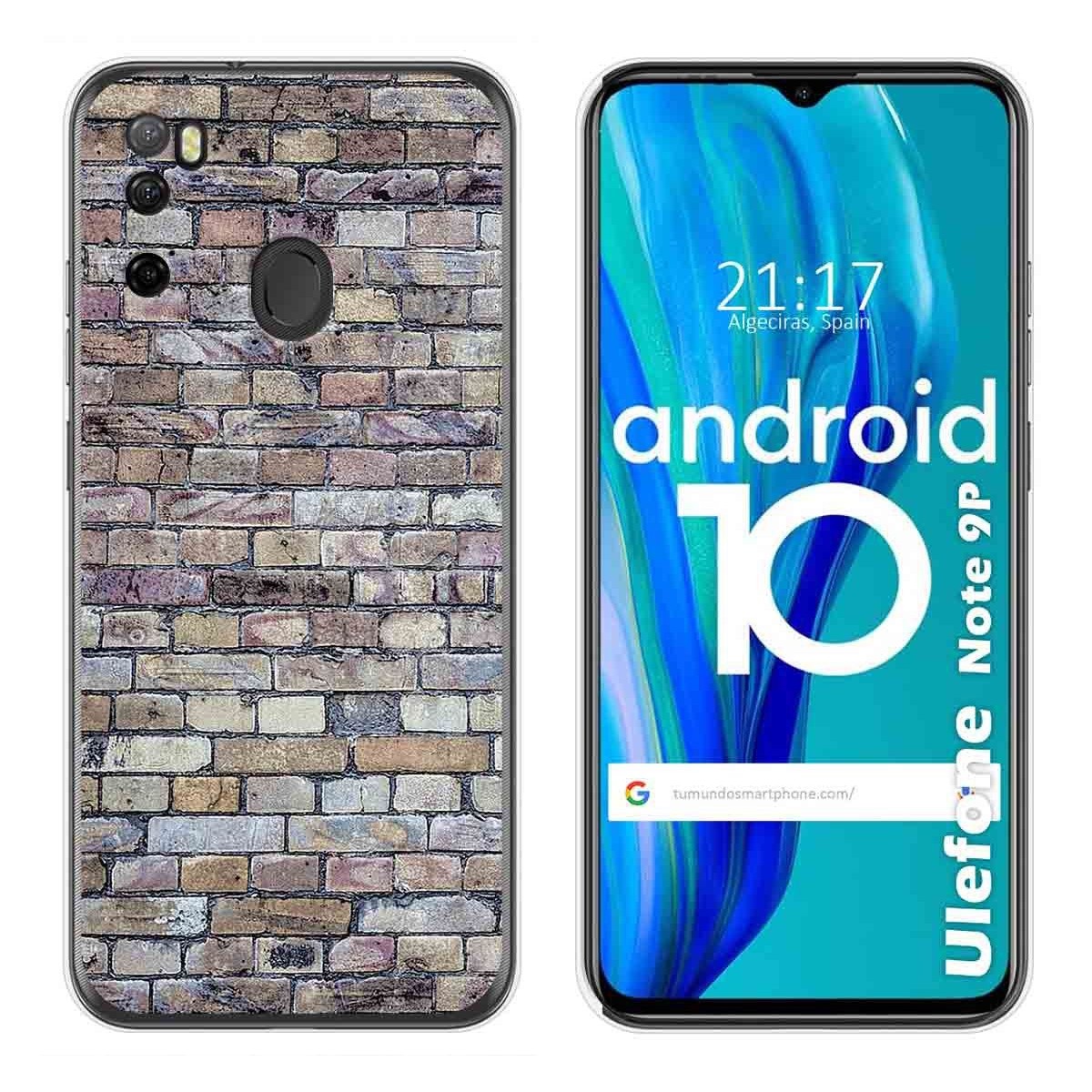 Funda Gel Tpu para Ulefone Armor Note 9P diseño Ladrillo 02 Dibujos