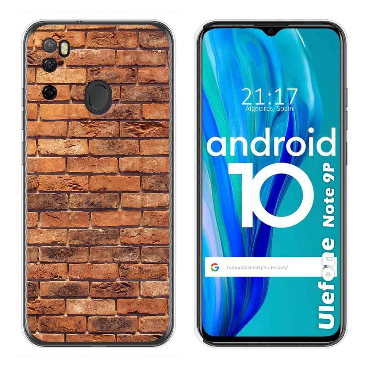 Funda Gel Tpu para Ulefone Armor Note 9P diseño Ladrillo 04 Dibujos