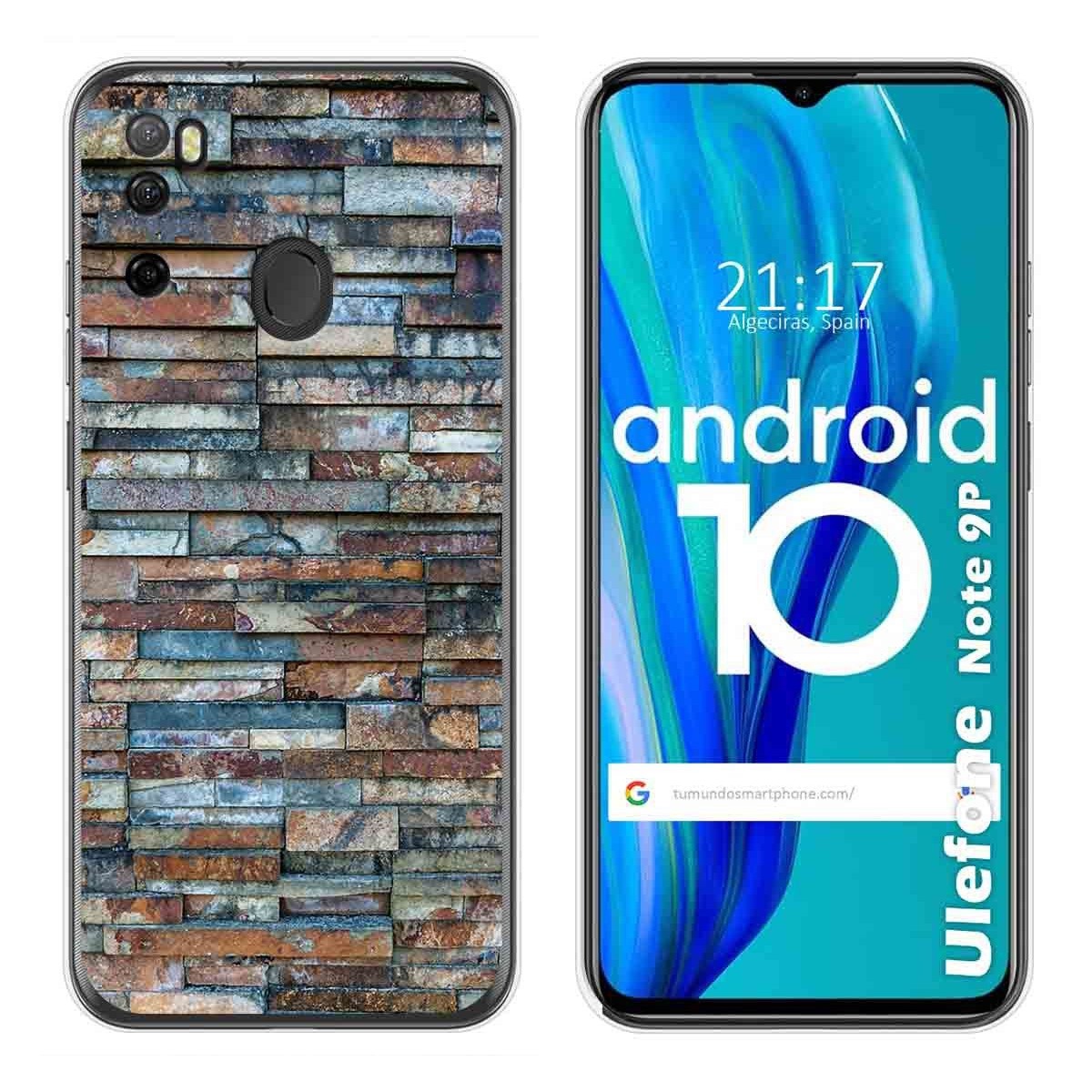 Funda Gel Tpu para Ulefone Armor Note 9P diseño Ladrillo 05 Dibujos