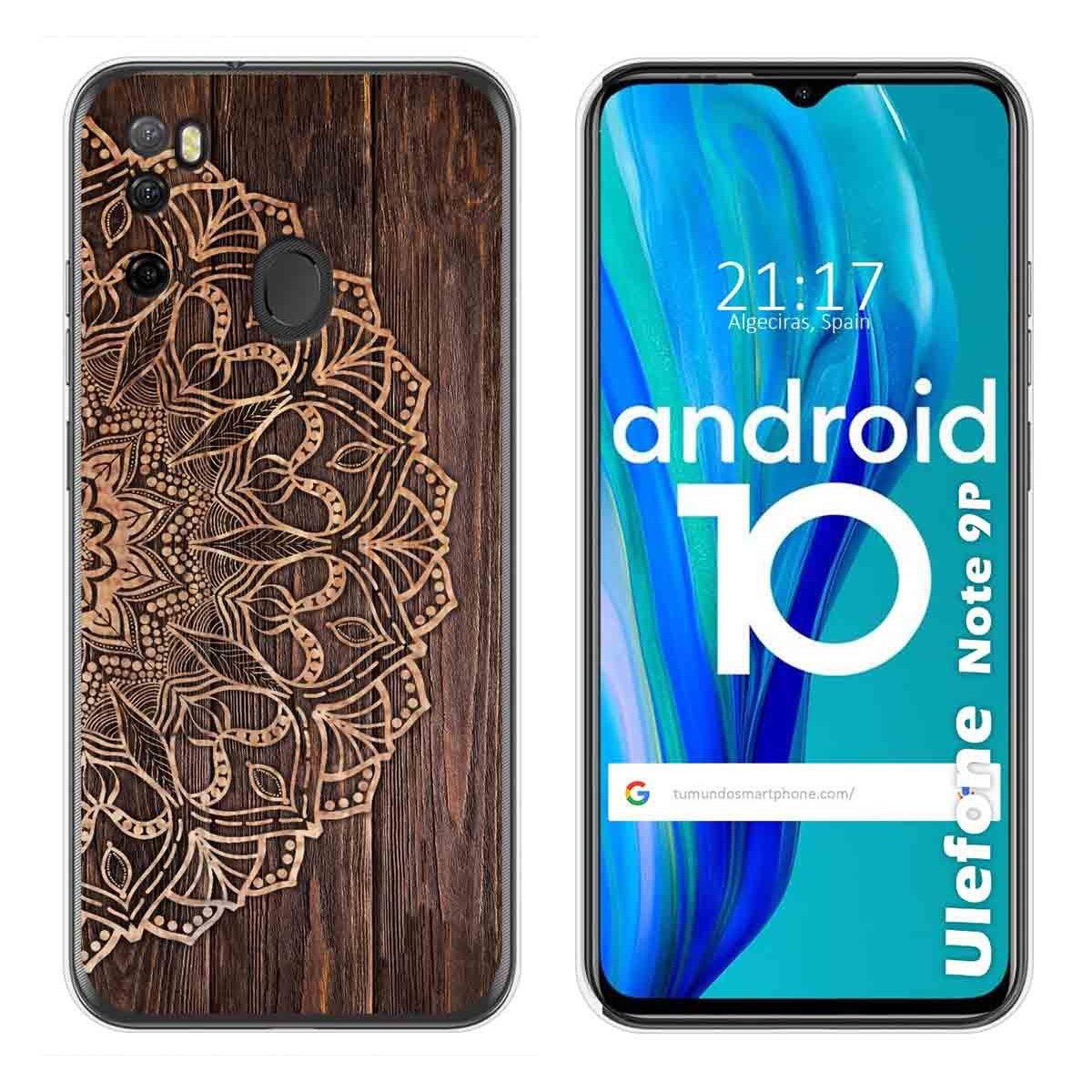 Funda Gel Tpu para Ulefone Armor Note 9P diseño Madera 06 Dibujos