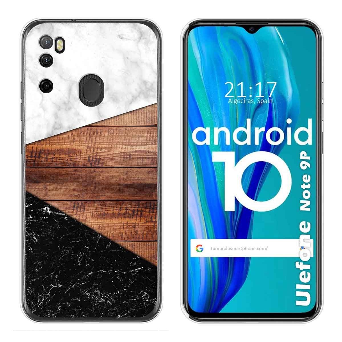 Funda Gel Tpu para Ulefone Armor Note 9P diseño Mármol 11 Dibujos