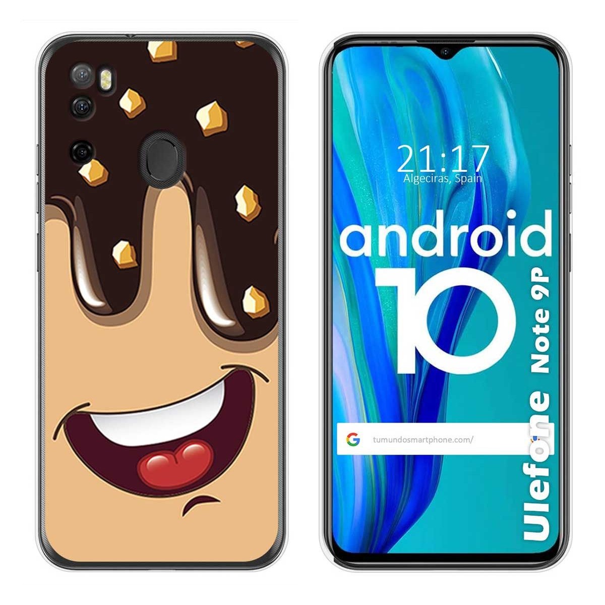 Funda Gel Tpu para Ulefone Armor Note 9P diseño Helado Chocolate Dibujos