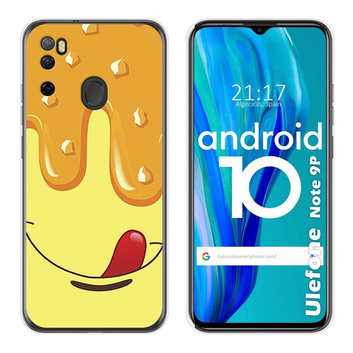 Funda Gel Tpu para Ulefone Armor Note 9P diseño Helado Vainilla Dibujos