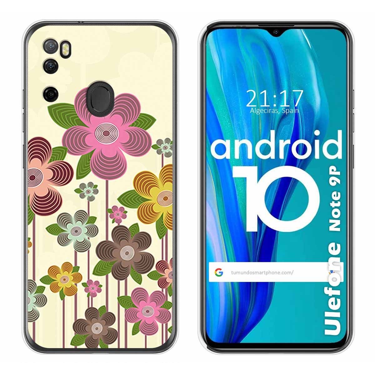Funda Gel Tpu para Ulefone Armor Note 9P diseño Primavera En Flor Dibujos