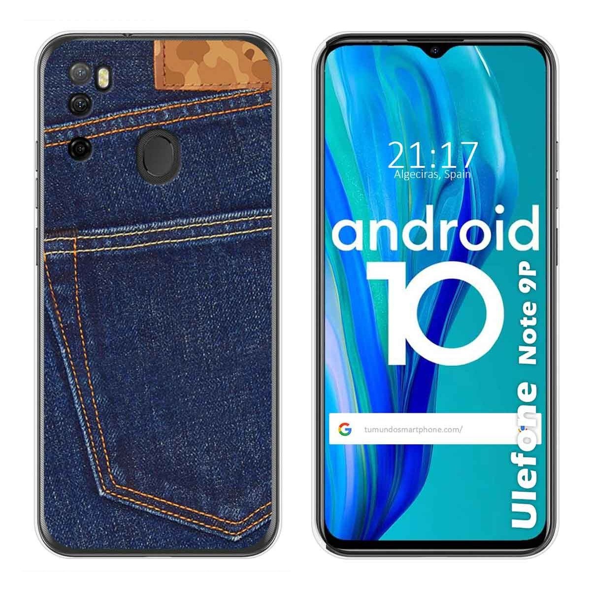 Funda Gel Tpu para Ulefone Armor Note 9P diseño Vaquero Dibujos