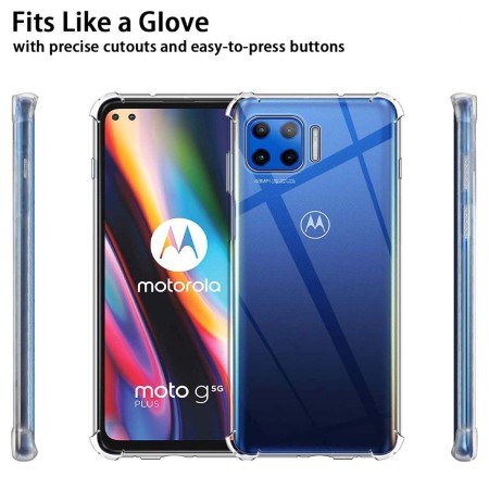 Funda Gel Tpu Anti-Shock Transparente para Motorola Moto G 5G Plus