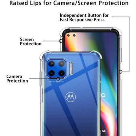 Funda Gel Tpu Anti-Shock Transparente para Motorola Moto G 5G Plus