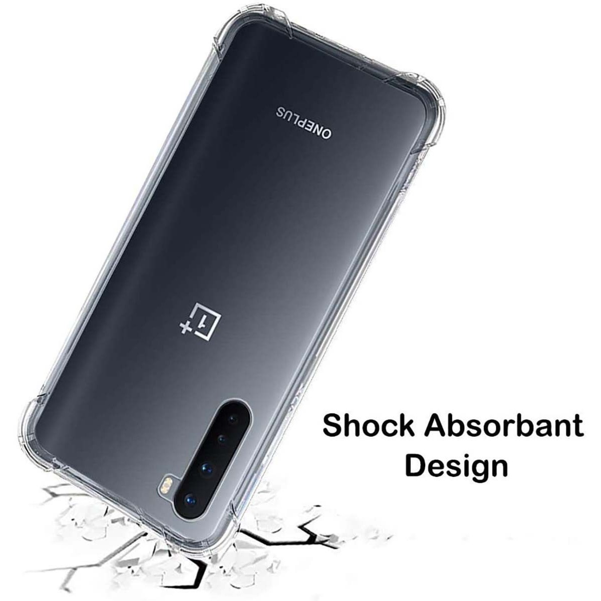 Funda Gel Tpu Anti-Shock Transparente para OnePlus Nord
