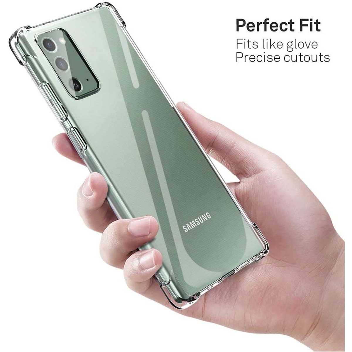 Funda Gel Tpu Anti-Shock Transparente para Samsung Galaxy Note 20