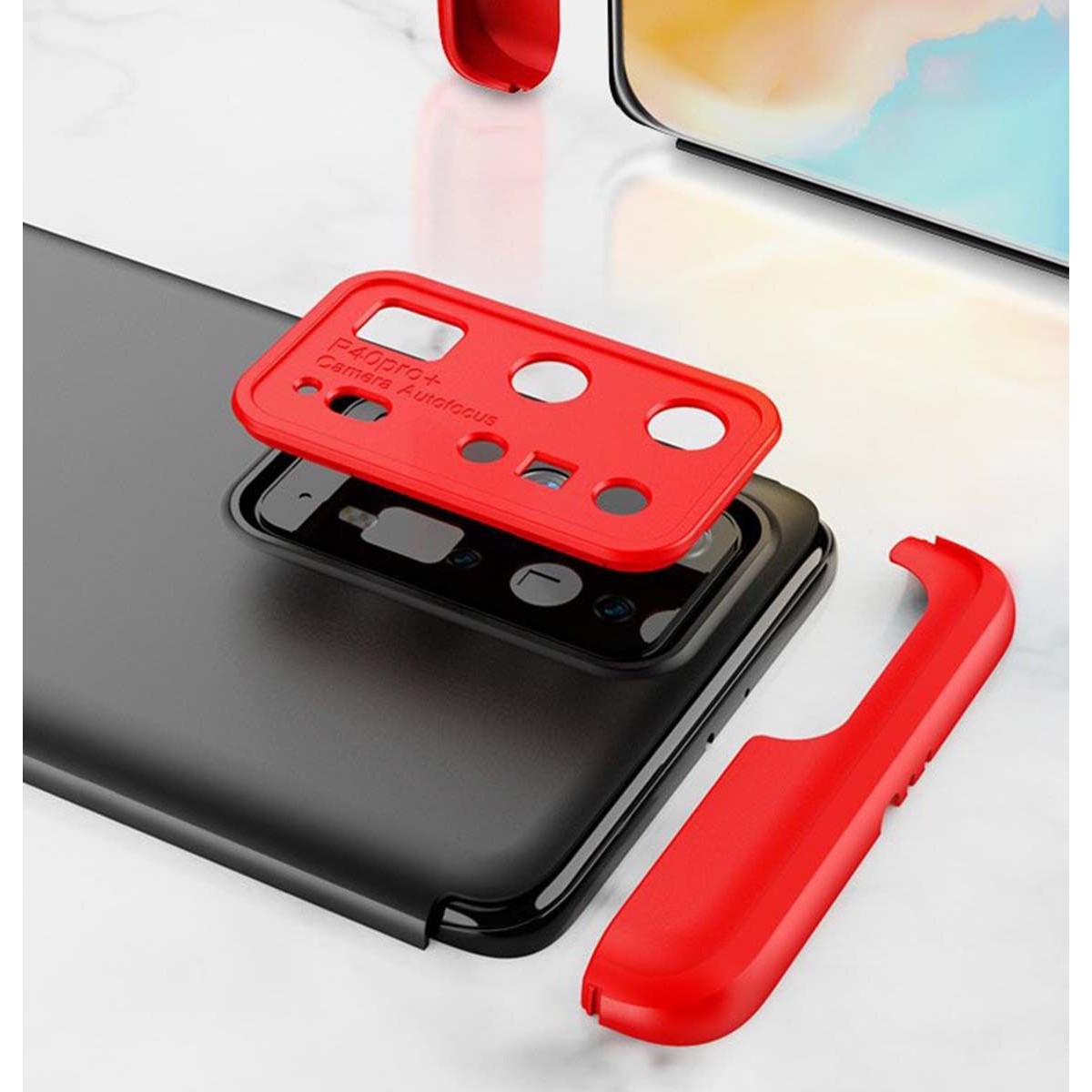 Funda Carcasa GKK 360 para Huawei P40 Pro color Negra