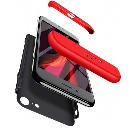 Funda Carcasa GKK 360 para Iphone SE 2020 color Negra / Roja