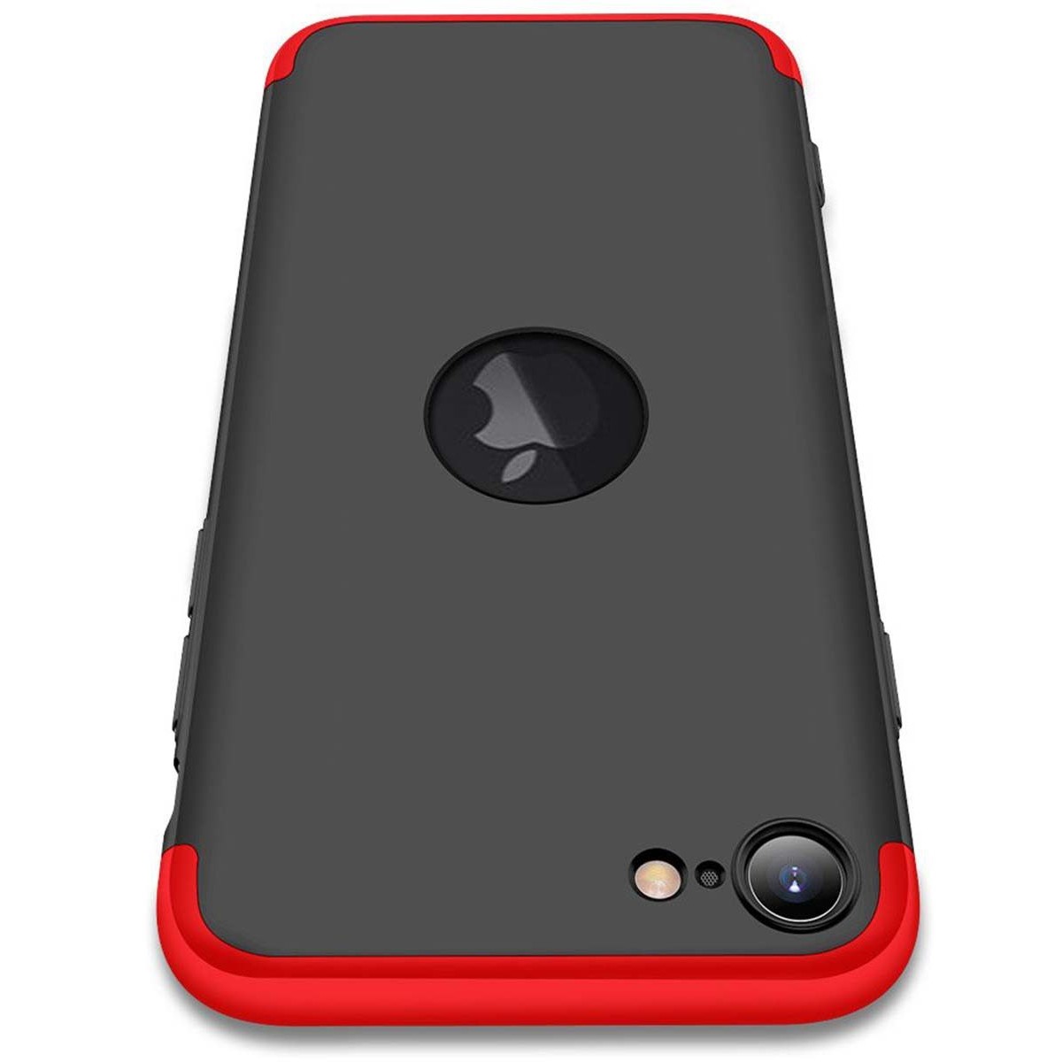 Funda Carcasa GKK 360 para Iphone SE 2020 color Negra / Roja