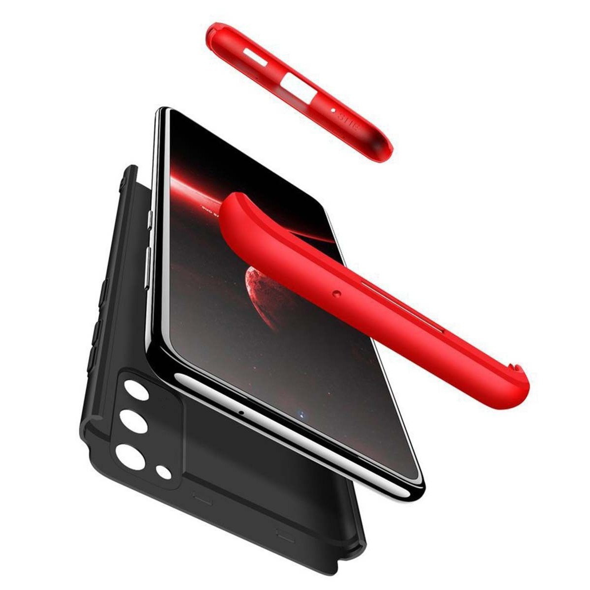 Funda Carcasa GKK 360 para Samsung Galaxy A41 color Negra / Roja