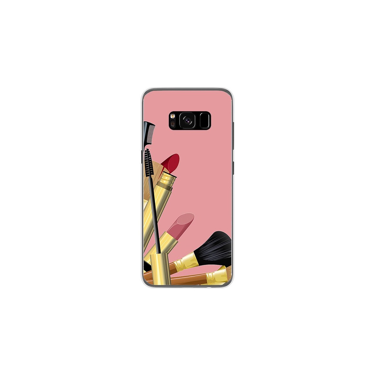 Funda Gel Tpu para Samsung Galaxy S8 Diseño Brochas Dibujos