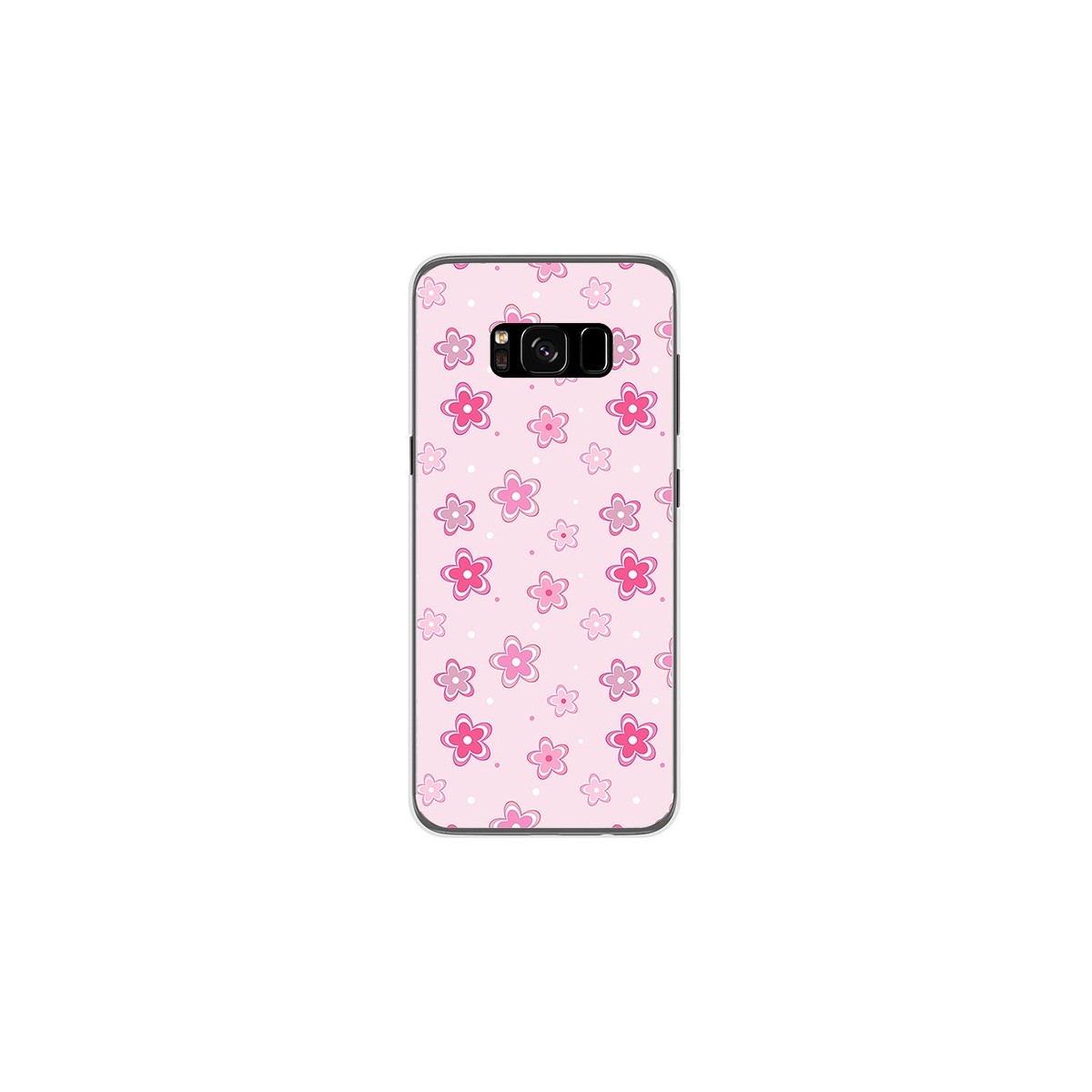 Funda Gel Tpu para Samsung Galaxy S8 Diseño Flores Dibujos