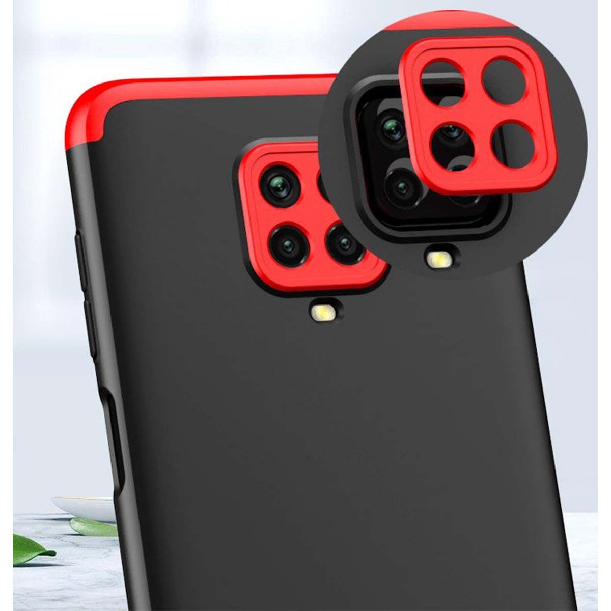 Funda Carcasa GKK 360 para Xiaomi Redmi Note 9S / Note 9 Pro color Negra