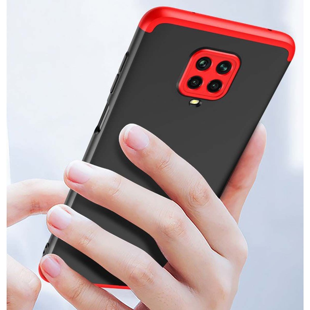 Funda Carcasa GKK 360 para Xiaomi Redmi Note 9S / Note 9 Pro color Negra