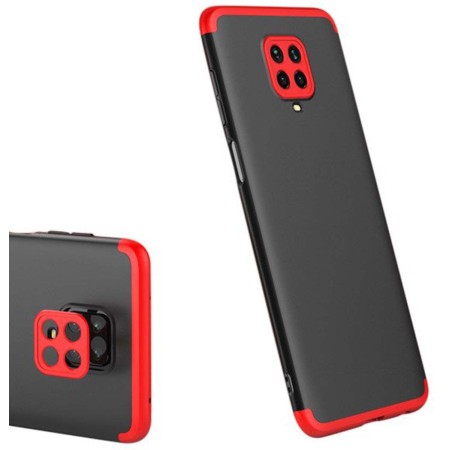 Funda Carcasa GKK 360 para Xiaomi Redmi Note 9S / Note 9 Pro color Negra / Roja