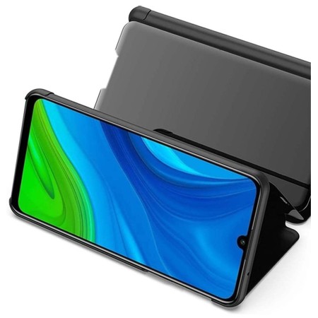 Funda Flip Cover Clear View para Huawei P Smart 2020 color Negra