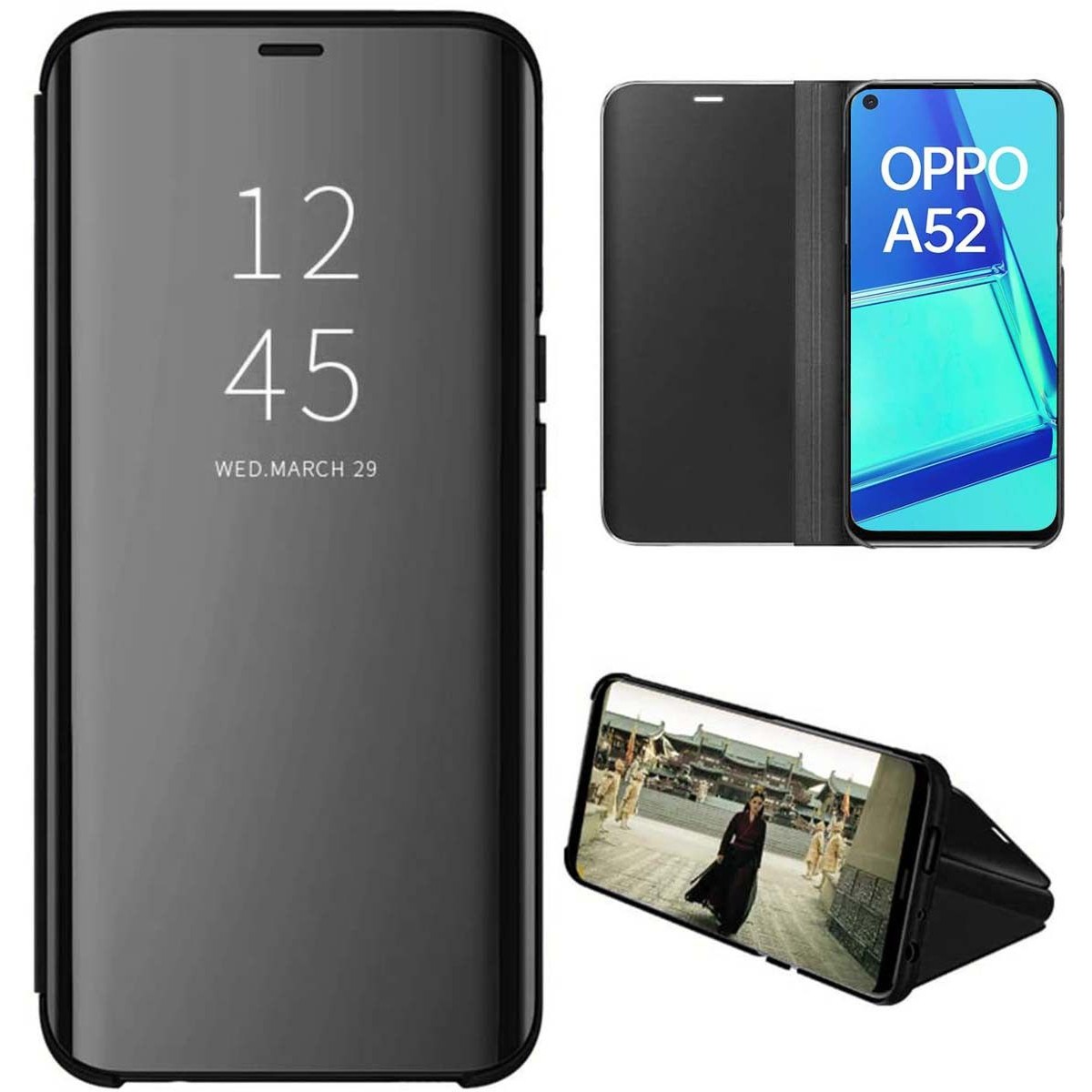  Compatible con Oppo A72 funda de teléfono móvil a prueba de  golpes, doble capa, altamente transparente, color degradado (negro, para Oppo  A72) : Celulares y Accesorios