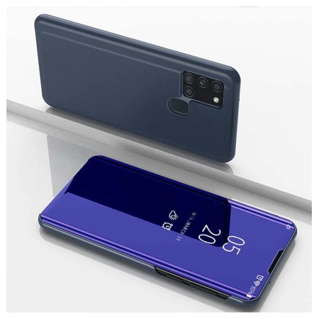 Funda Flip Cover Clear View para Samsung Galaxy A21s color Azul