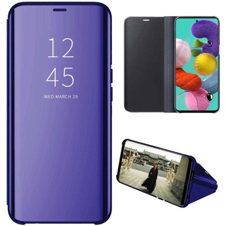 Funda Flip Cover Clear View para Samsung Galaxy A51 5G color Azul