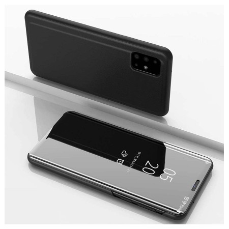 Funda Flip Cover Clear View para Samsung Galaxy A51 5G color Negra