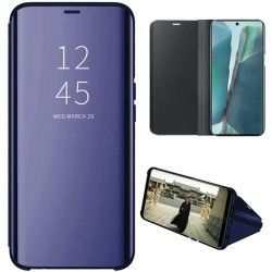 Funda Flip Cover Clear View para Samsung Galaxy Note 20 color Azul
