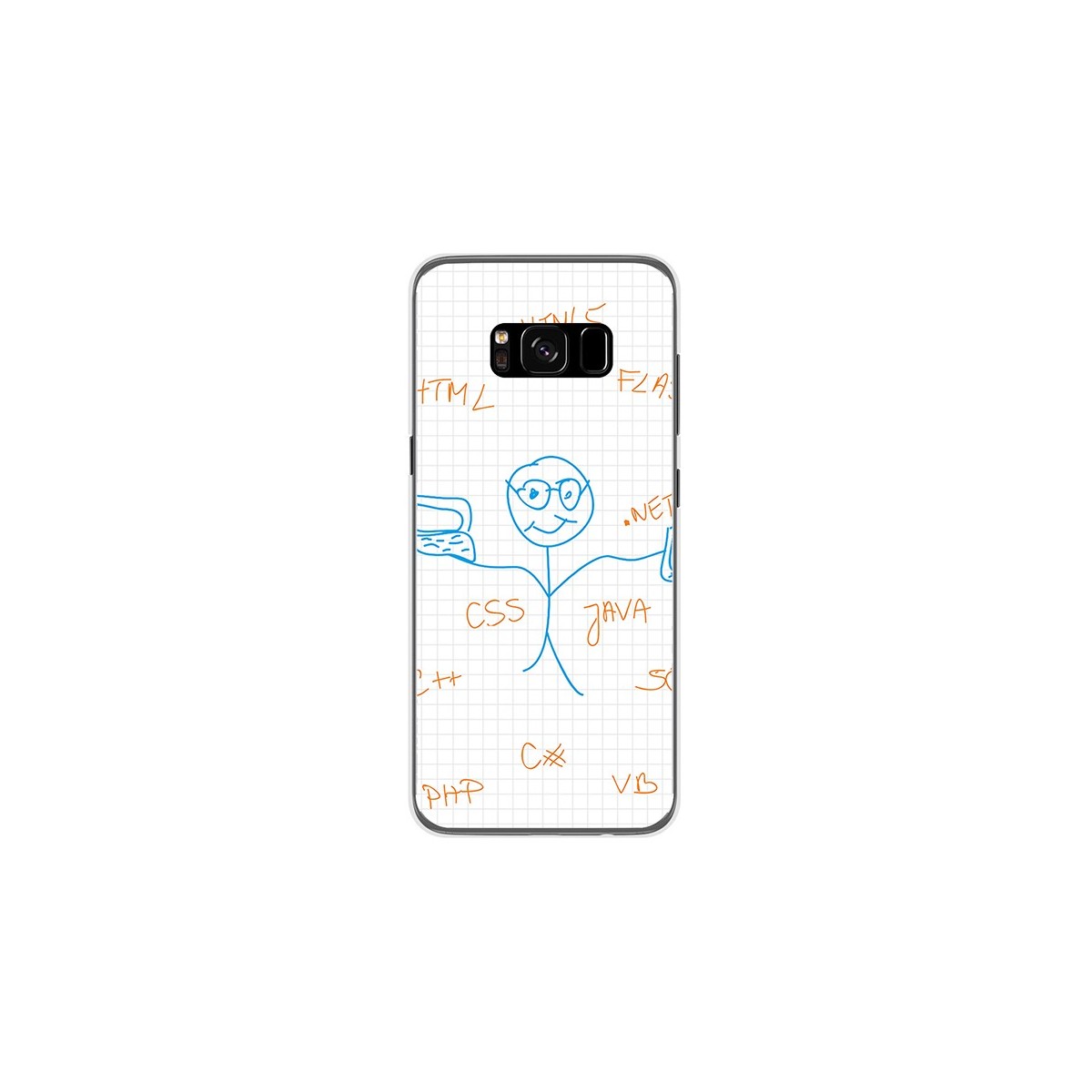 Funda Gel Tpu para Samsung Galaxy S8 Diseño Informatico Dibujos
