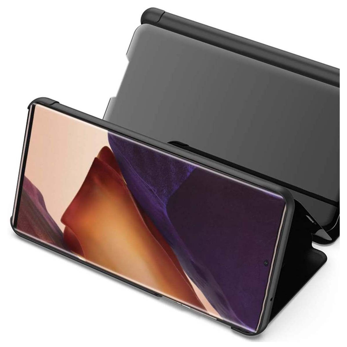 Funda Flip Cover Clear View para Samsung Galaxy Note 20 Ultra color Azul