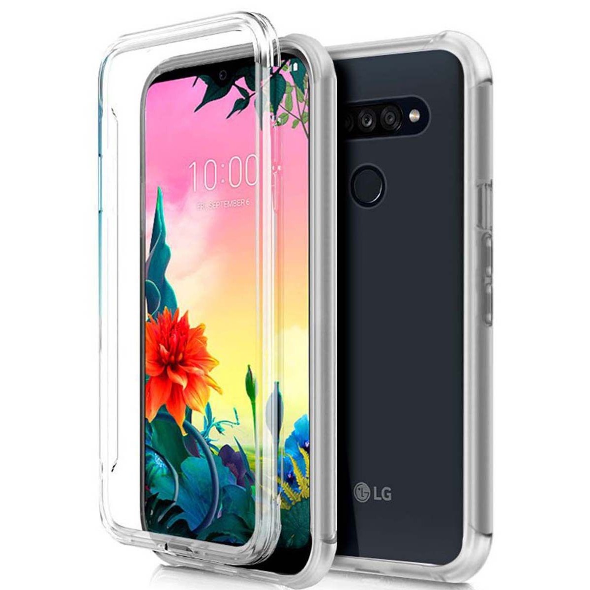 Funda Completa Transparente Pc + Tpu Full Body 360 para Lg K61