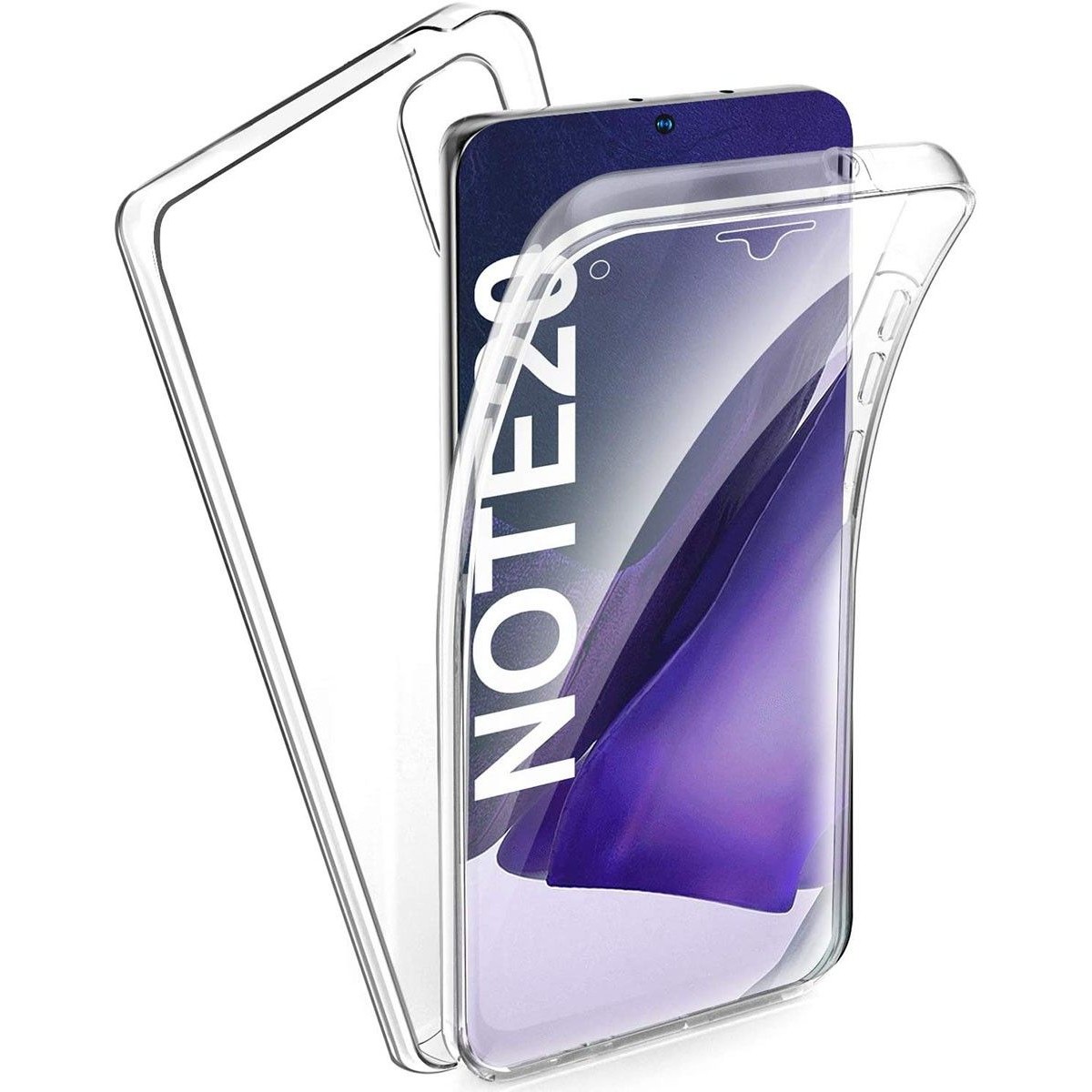 Funda Completa Transparente Pc + Tpu Full Body 360 para Samsung Galaxy Note 20