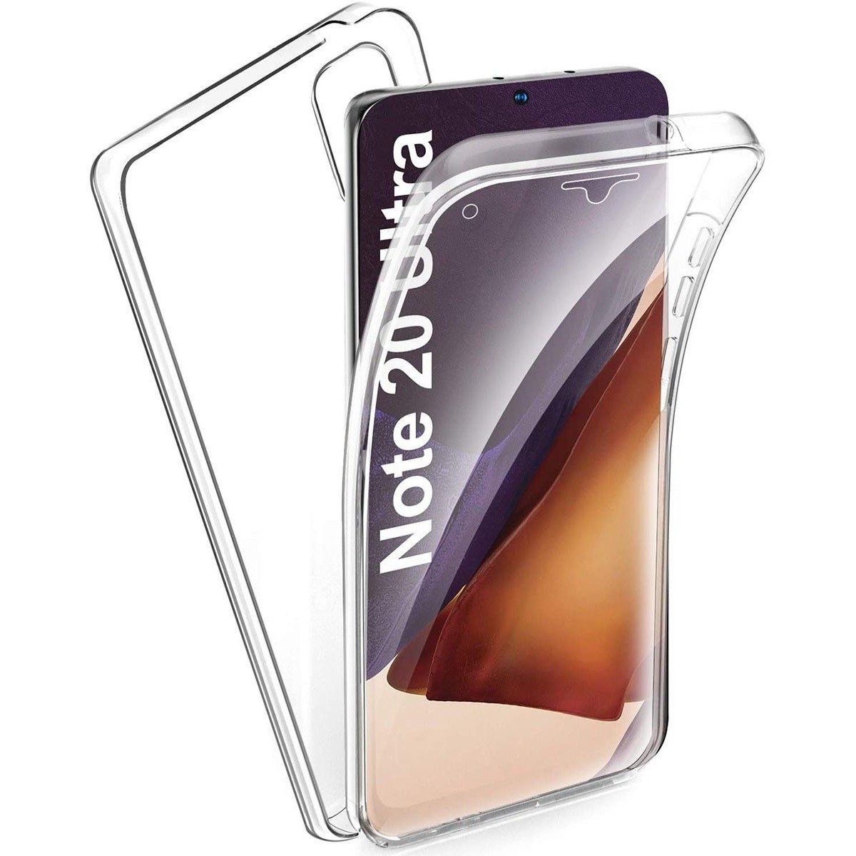 Funda Completa Transparente Pc + Tpu Full Body 360 para Samsung Galaxy Note 20 Ultra