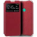 Funda Libro Soporte con Ventana para Xiaomi Redmi 9C color Roja